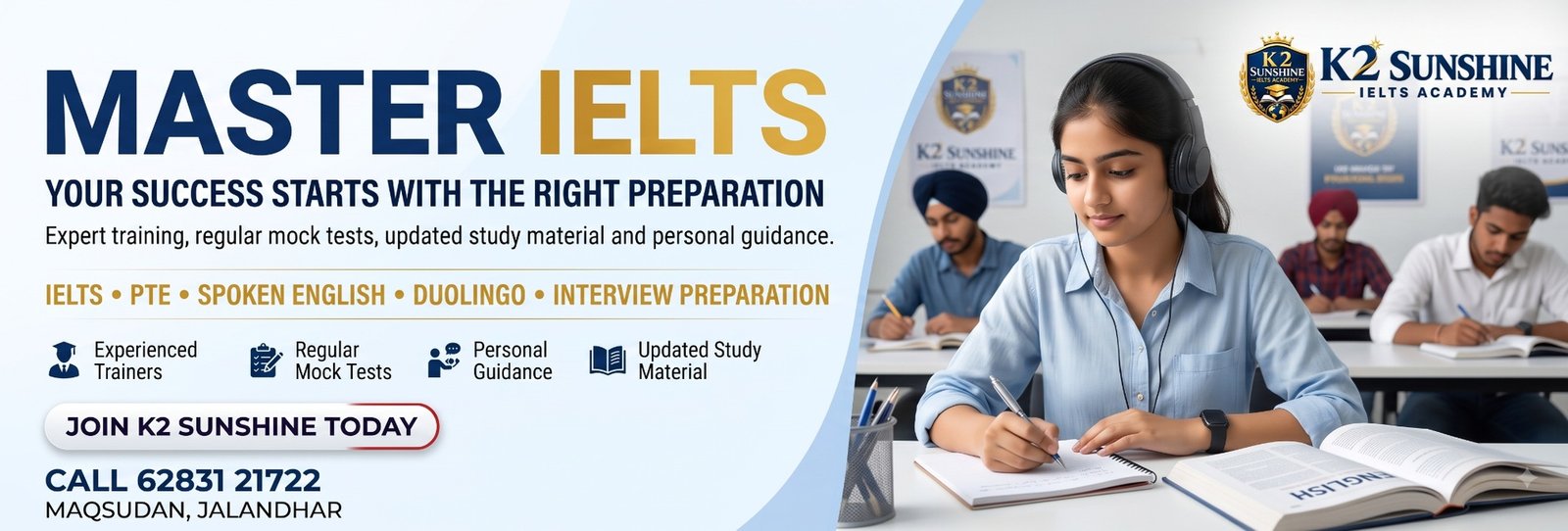K2 Sunshine IELTS Academy classroom training